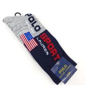 Ralph Lauren Men's Athletic Socks in Gray and Navy